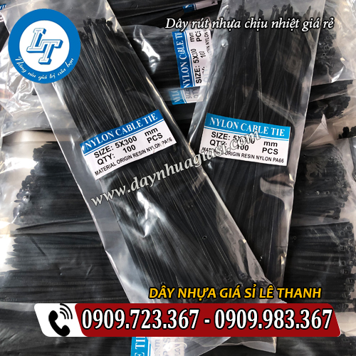 dây rút nhựa chịu nhiệt giá rẻ màu đen dây rút nhựa chịu nhiệt giá rẻ màu đen