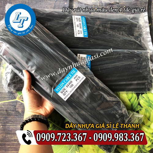 dây rút nhựa màu đen 4 tấc 8 li giá rẻ tại xưởng dây rút nhựa màu đen 4 tấc 8 li giá rẻ tại xưởng