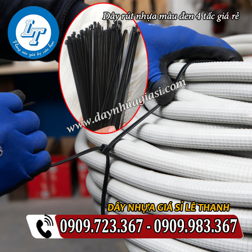 dây rút nhựa màu đen 4 tấc giá rẻ buộc dây cáp điện dây rút nhựa màu đen 4 tấc giá rẻ buộc dây cáp điện