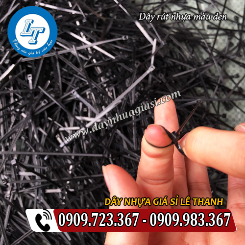 dây rút nhựa màu đen dẻo dai chắc chắn dây rút nhựa màu đen dẻo dai chắc chắn