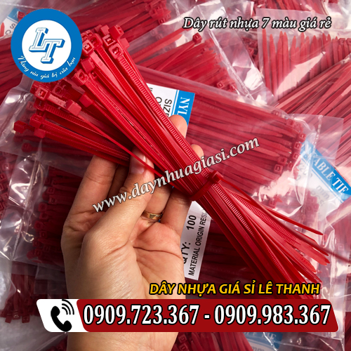 dây rút nhựa màu đỏ giá rẻ đóng bịch tiện lợi dây rút nhựa màu đỏ giá rẻ đóng bịch tiện lợi