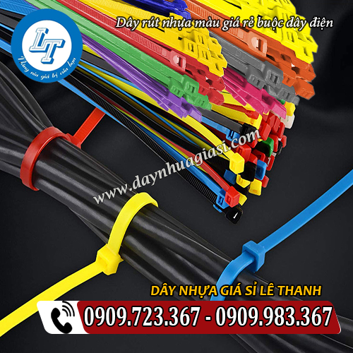 dây rút nhựa màu giá rẻ buộc dây điện dây rút nhựa màu giá rẻ buộc dây điện