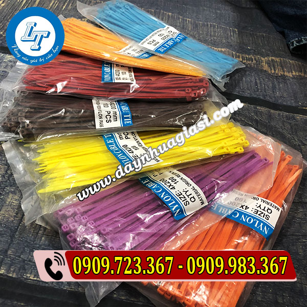 DÂY RÚT NHỰA GIÁ RẺTẠI XƯỞNG SẢN XUẤT dây rút nhựa nhiều màu
