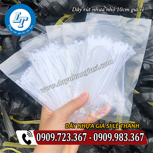 dây rút nhựa nhỏ 10cm giá rẻ màu trắng bịch 100 sợi dây rút nhựa nhỏ 10cm giá rẻ màu trắng bịch 100 sợi