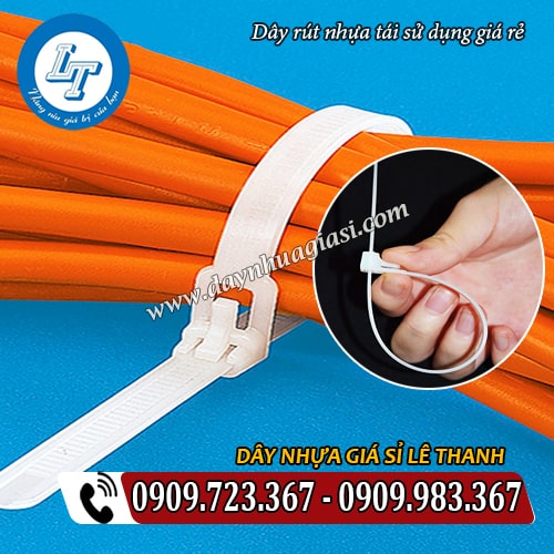 dây rút nhựa tái sử dụng giá rẻ buộc dây điện dây rút nhựa tái sử dụng giá rẻ buộc dây điện