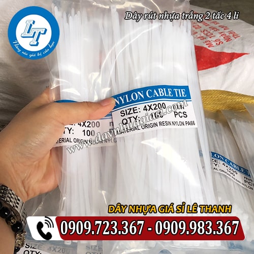 dây rút nhựa trắng 2 tấc 4 li dây rút nhựa trắng 2 tấc 4 li