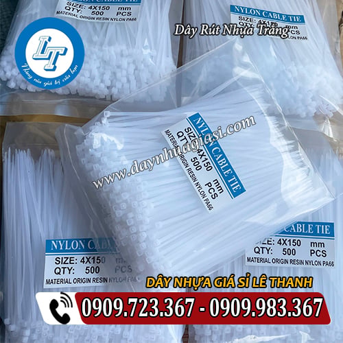 dây rút nhựa trắng giá sỉ rẻ đóng bịch 500 sợi dây rút nhựa trắng giá sỉ rẻ đóng bịch 500 sợi