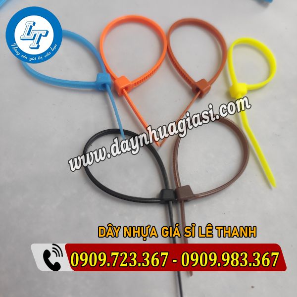DÂY THÍT NHỰA ĐỦ MÀU BUỘC CÂY CẢNH dây rút nhựa nhiều màu