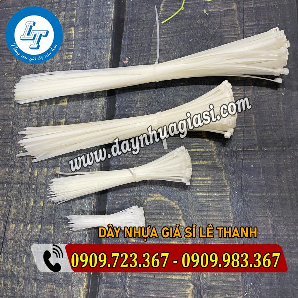 DÂY THÍT NHỰA ĐỦ MÀU BUỘC CÂY CẢNH dây thít nhựa trắng nhiều size