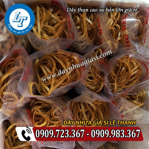 dây thun cao su bản lớn giá rẻ đóng bịch dây thun cao su bản lớn giá rẻ đóng bịch