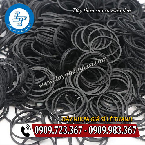 dây thun cao su màu đen size trung 25mm dây thun cao su màu đen size trung 25mm