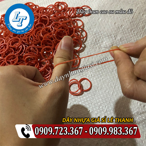 dây thun cao su màu đỏ co giãn tốt dây thun cao su màu đỏ co giãn tốt
