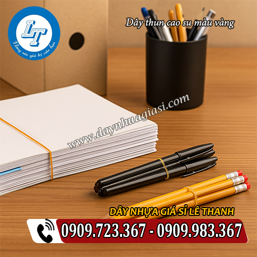 dây thun cao su màu vàng buộc vật dụng dây thun cao su màu vàng buộc vật dụng