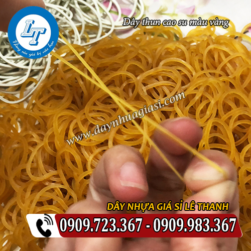 dây thun cao su màu vàng co giãn tốt dây thun cao su màu vàng co giãn tốt