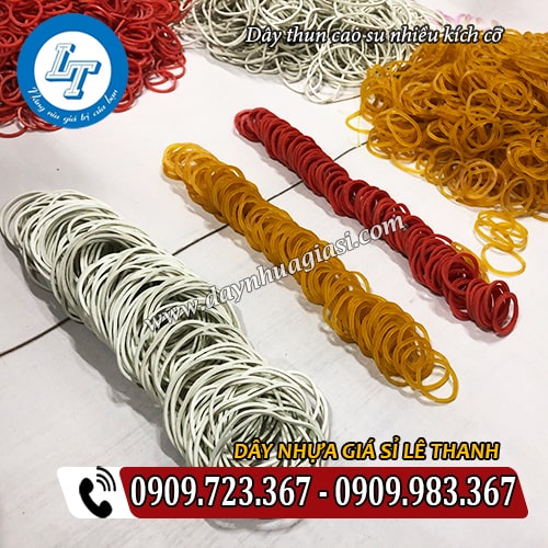 dây thun cao su nhiều kích cỡ khác nhau dây thun cao su nhiều kích cỡ khác nhau