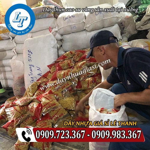 dây thun cao su vàng giá rẻ đóng gói tại xưởng dây thun cao su vàng giá rẻ đóng gói tại xưởng