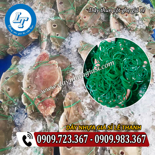 dây thun cột ghẹ giá rẻ màu xanh dây thun cột ghẹ giá rẻ màu xanh