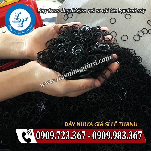 dây thun đen 12mm giá sỉ rẻ cột túi bọc trái cây dây thun đen 12mm giá sỉ rẻ cột túi bọc trái cây