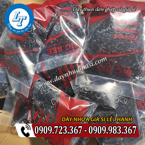 dây thun đen ghép sứ giá rẻ đóng bịch tại xưởng dây thun đen ghép sứ giá rẻ đóng bịch tại xưởng