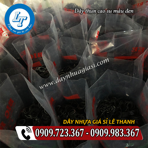 dây thun cao su màu đen đóng bịch tại xưởng dây thun cao su màu đen đóng bịch tại xưởng