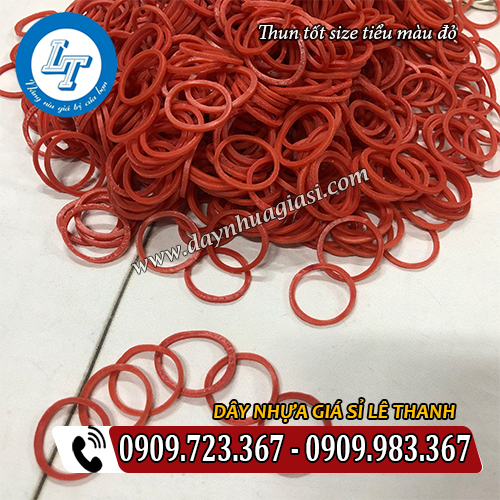 dây thun tốt size tiểu màu đỏ đường kính 16mm dây thun tốt size tiểu màu đỏ đường kính 16mm
