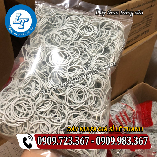 dây thun trắng sữa đóng bịch tiện lợi dây thun trắng sữa đóng bịch tiện lợi