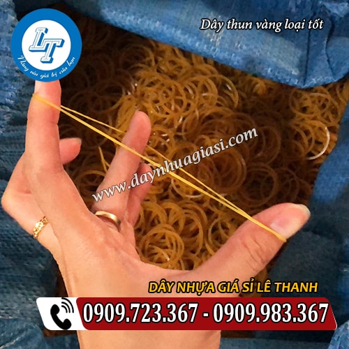 dây thun màu vàng loại tốt chịu lực kéo căng tốt dây thun màu vàng loại tốt chịu lực kéo căng tốt