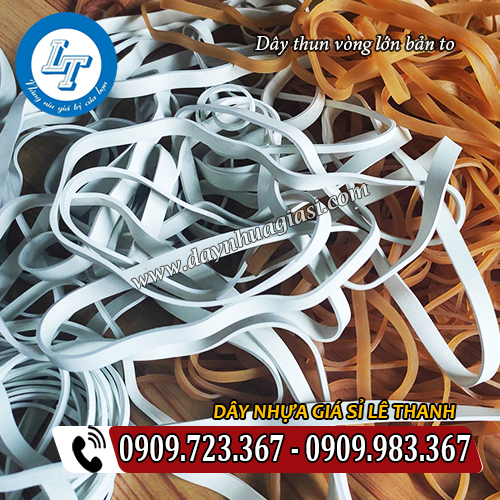 dây thun vòng to bản lớn màu vàng bò trắng sữa dây thun vòng to bản lớn màu vàng bò trắng sữa