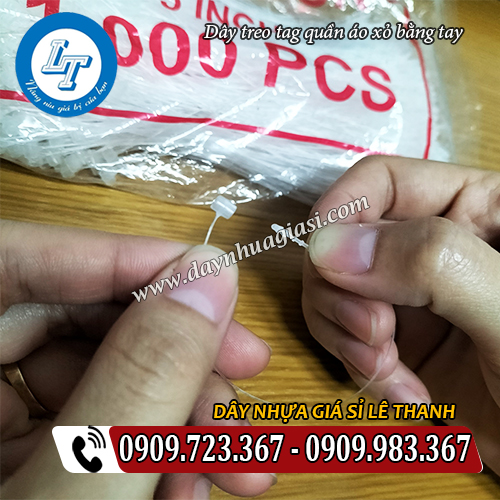 dây treo tag quần áo xỏ bằng tay thủ công dây treo tag quần áo xỏ bằng tay thủ công