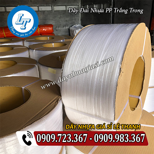 giá bán dây đai nhựa pp trắng trong rẻ tận xưởng giá bán dây đai nhựa pp trắng trong rẻ tận xưởng