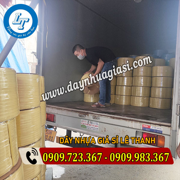 BÁN DÂY ĐAI NHỰA PP GIÁ RẺ, MIỄN SHIP NỘI THÀNH TPHCM giao hàng dây đai nhựa pp