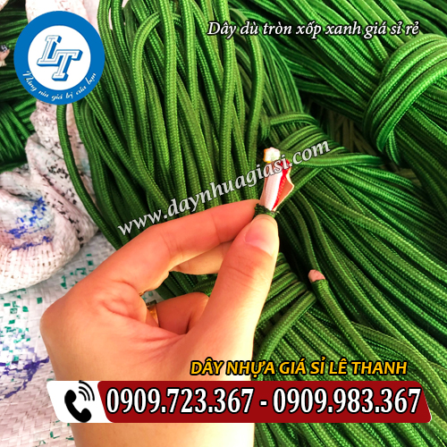 kết cấu bền chắc của sợi dây dù tròn xốp xanh kết cấu bền chắc của sợi dây dù tròn xốp xanh