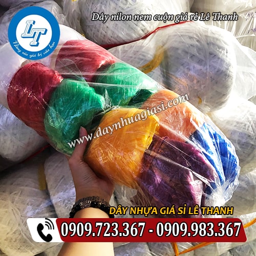 dây nilon nem cuộn đủ màu nhiều trọng lượng dây nilon nem cuộn đủ màu nhiều trọng lượng