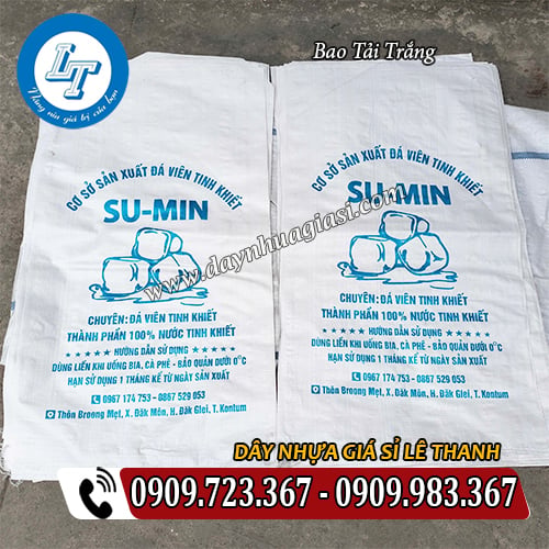nhận sản xuất bao tải trắng in logo theo yêu cầu nhận sản xuất bao tải trắng in logo theo yêu cầu