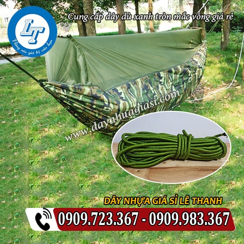 dây dù xanh tròn mắc võng dây dù xanh tròn mắc võng