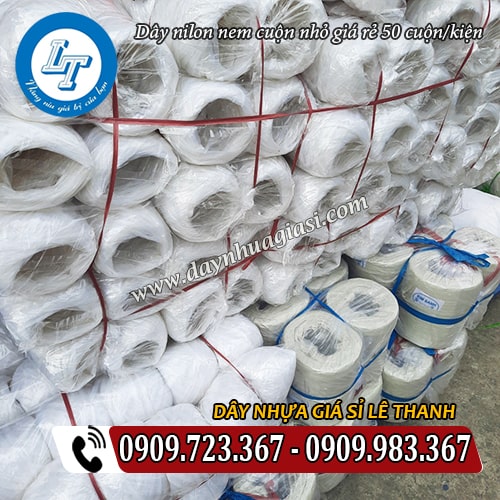 nơi bán dây nilon nem cuộn nhỏ giá rẻ 50 cuộn/kiện nơi bán dây nilon nem cuộn nhỏ giá rẻ 50 cuộn/kiện