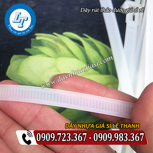 phần thân dây rút tháo được gồm nhiều mắc răng cưa phần thân dây rút tháo được gồm nhiều mắc răng cưa