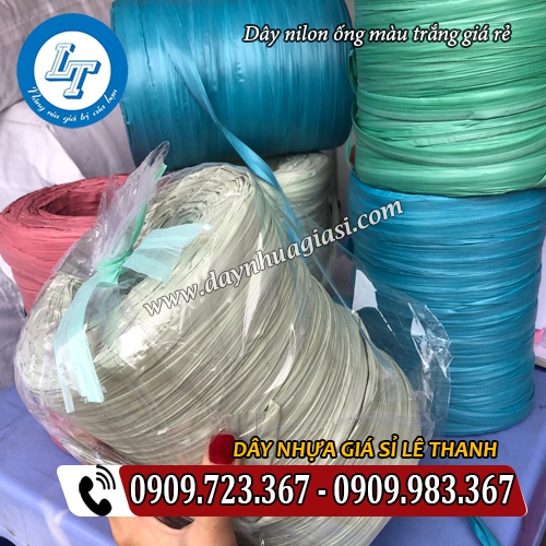 sẵn kho dây nilon ống cuộn màu trắng sẵn kho dây nilon ống cuộn màu trắng
