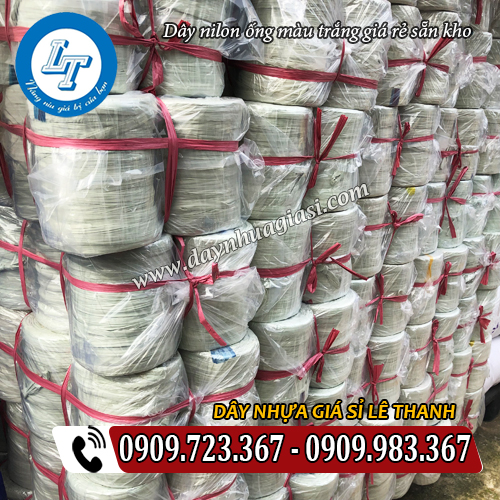 sẵn kho dây nilon ống màu trắng giá rẻ tại lê thanh sẵn kho dây nilon ống màu trắng giá rẻ tại lê thanh