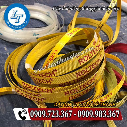 sản xuất dây đai niềng thùng giá rẻ in logo sản xuất dây đai niềng thùng giá rẻ in logo