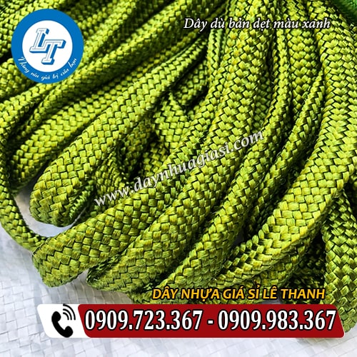 sợi dệt dây dù bản dẹt màu xanh bền chặt sợi dệt dây dù bản dẹt màu xanh bền chặt