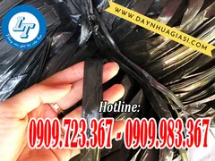 Dây nilon đen bóng bản lớn giá sỉ rẻ