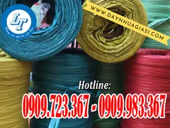 Đủ màu dây nilon ống giá rẻ dùng buộc hàng