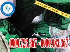 Bán giá rẻ dây thun ràng hàng bản dẹp màu xanh lá