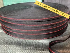 Sỉ dây dù đen sọc đỏ giá rẻ bản rộng 15mm