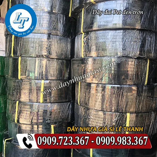 DÂY ĐAI PET ĐEN TRƠN