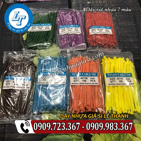DÂY RÚT NHỰA 7 MÀU