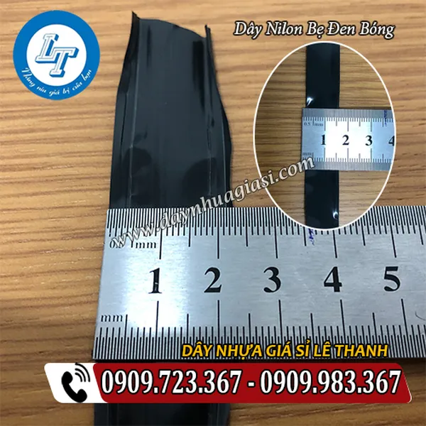 DÂY BẸ NILON ĐEN BÓNG