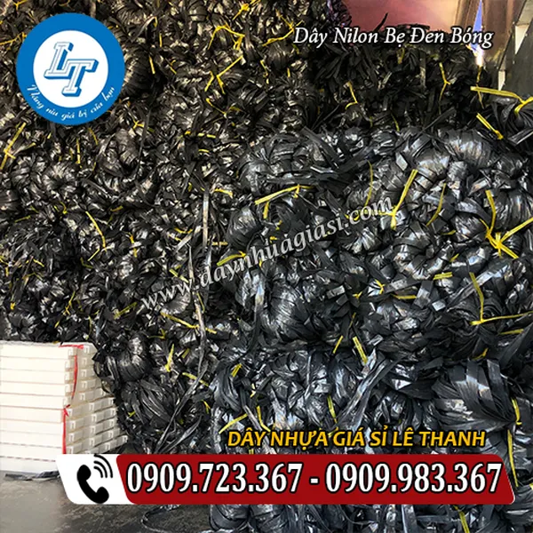 DÂY BẸ NILON ĐEN BÓNG
