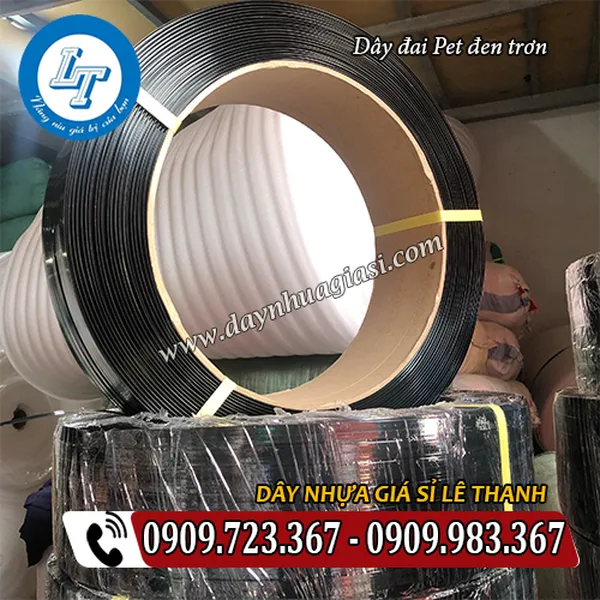 DÂY ĐAI PET ĐEN TRƠN
